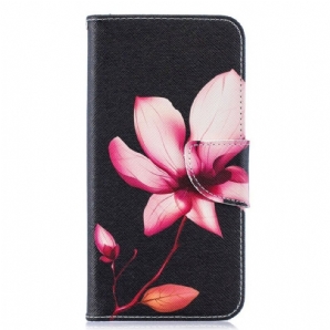 Flip Case Für Samsung Galaxy A10 Rosa Blume