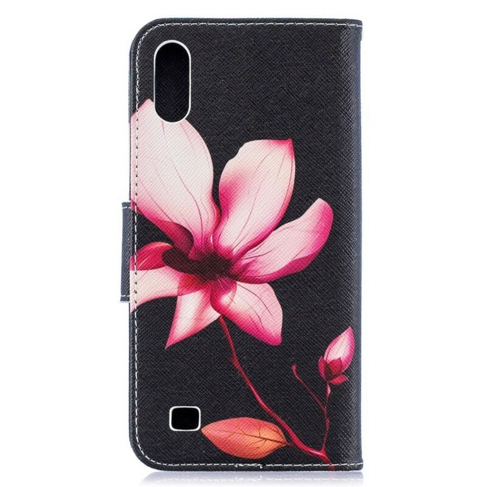 Flip Case Für Samsung Galaxy A10 Rosa Blume