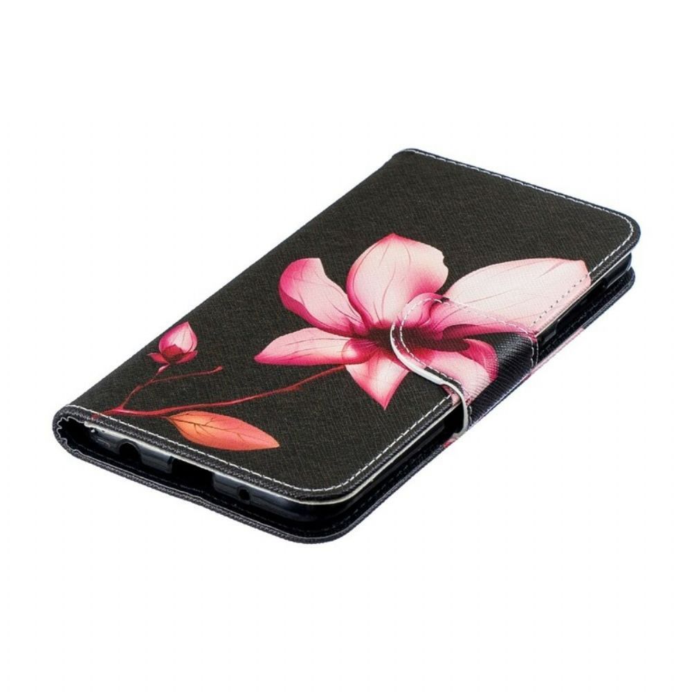 Flip Case Für Samsung Galaxy A10 Rosa Blume