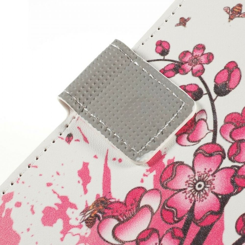 Flip Case Für Samsung Galaxy A10 Tropische Blumen