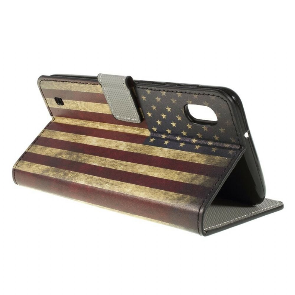 Flip Case Für Samsung Galaxy A10 Us-flagge