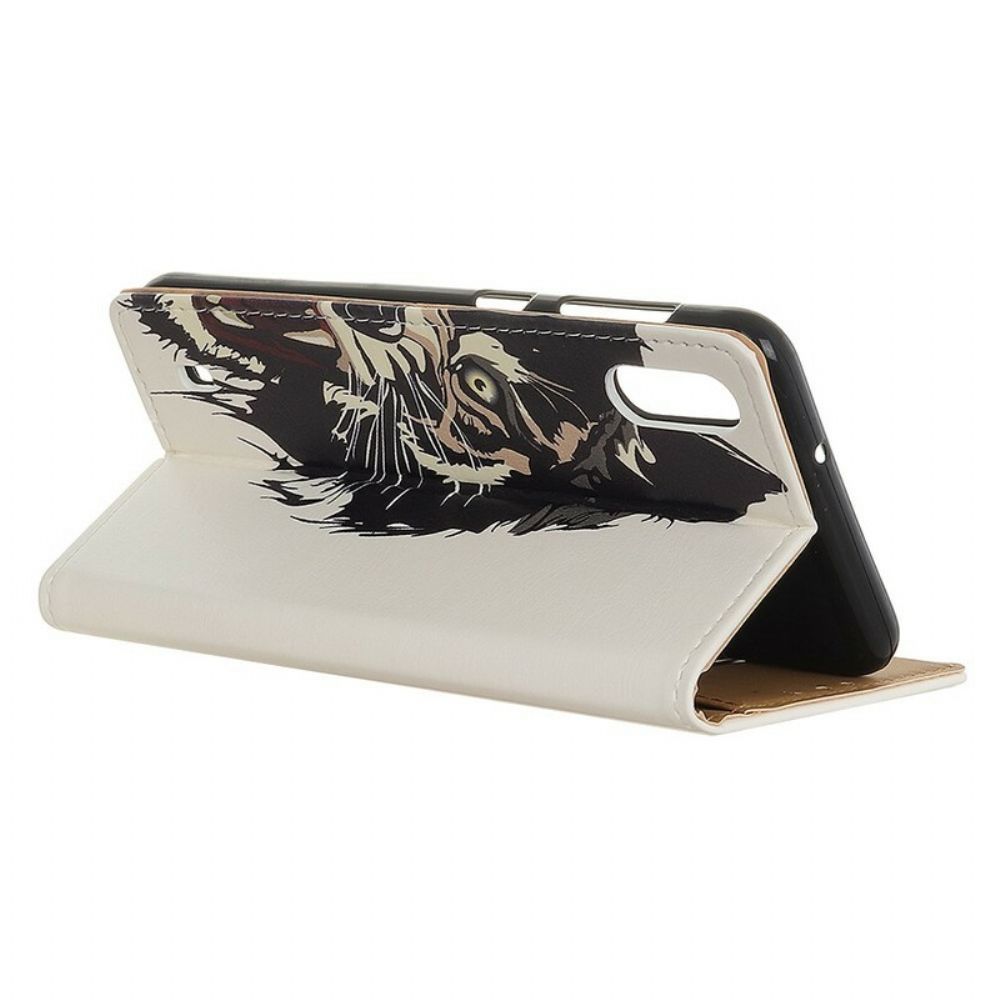 Flip Case Für Samsung Galaxy A10 Wilder Tiger