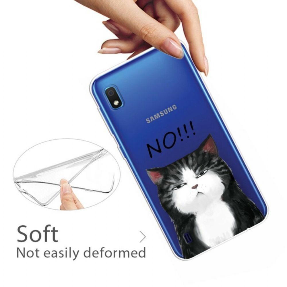 Handyhülle Für Samsung Galaxy A10 Die Katze Die Nein Sagt