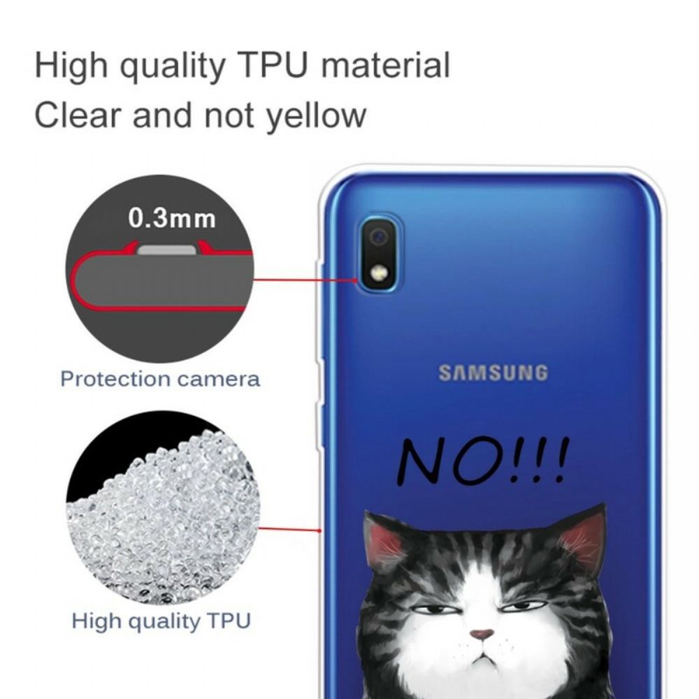 Handyhülle Für Samsung Galaxy A10 Die Katze Die Nein Sagt