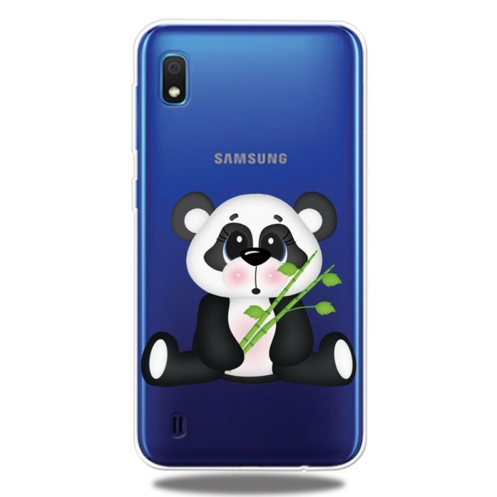 Handyhülle Für Samsung Galaxy A10 Transparenter Trauriger Panda