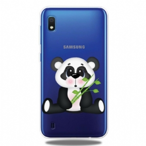 Handyhülle Für Samsung Galaxy A10 Transparenter Trauriger Panda