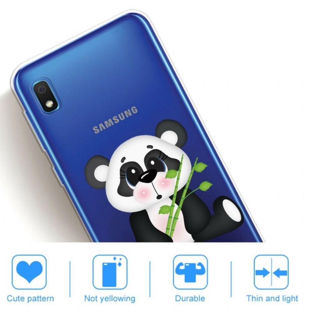 Handyhülle Für Samsung Galaxy A10 Transparenter Trauriger Panda