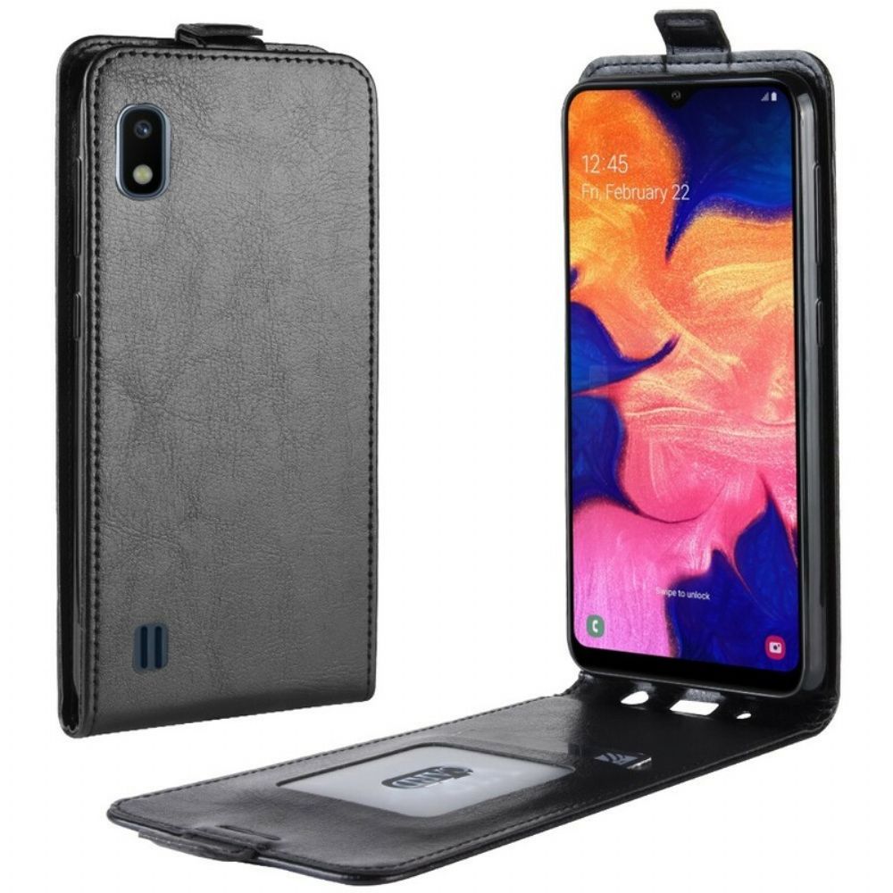 Lederhüllen Für Samsung Galaxy A10 Flip Case Faltbarer Ledereffekt