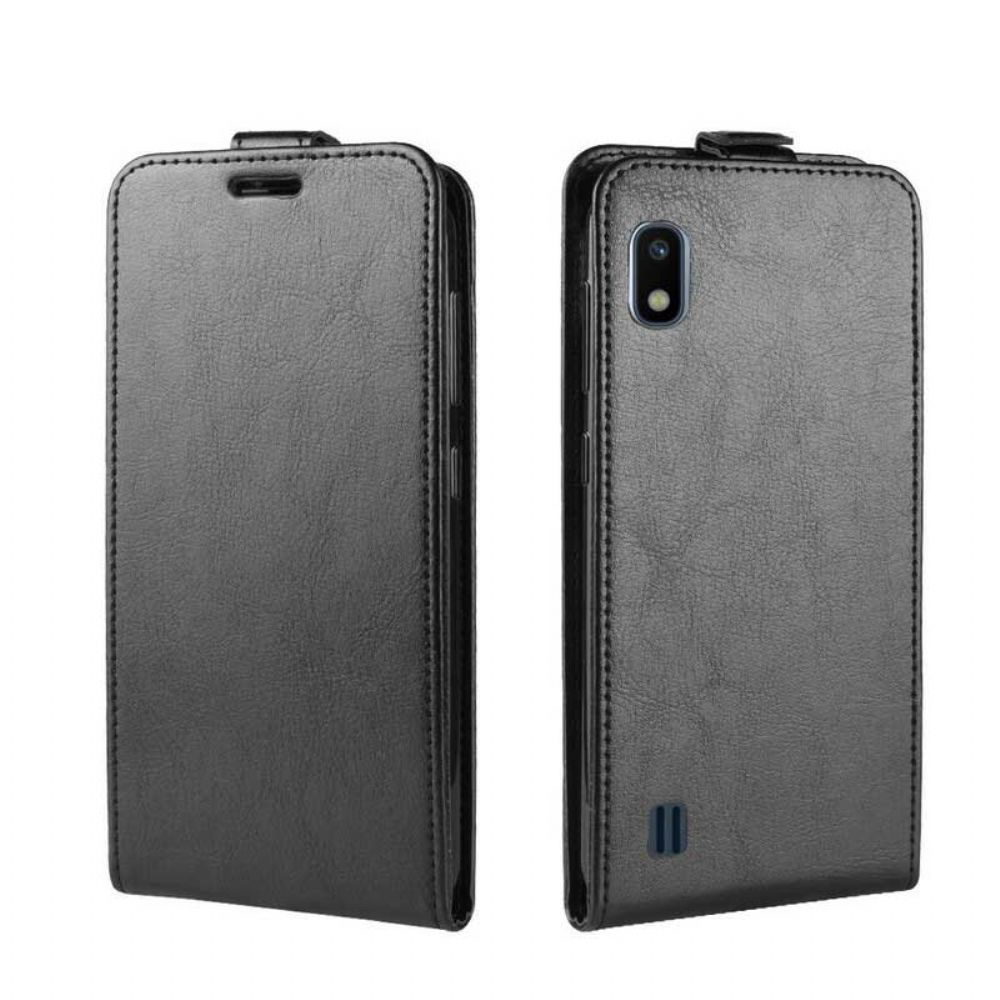 Lederhüllen Für Samsung Galaxy A10 Flip Case Faltbarer Ledereffekt