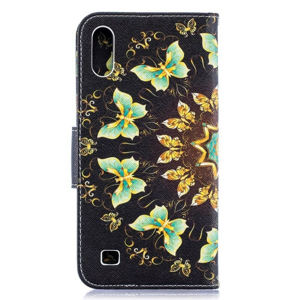 Lederhüllen Für Samsung Galaxy A10 Schmetterlings-mandala