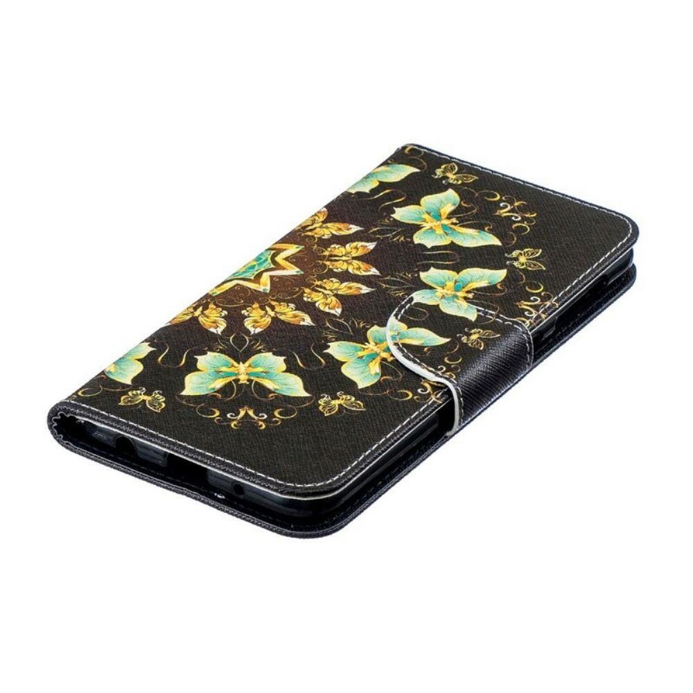 Lederhüllen Für Samsung Galaxy A10 Schmetterlings-mandala