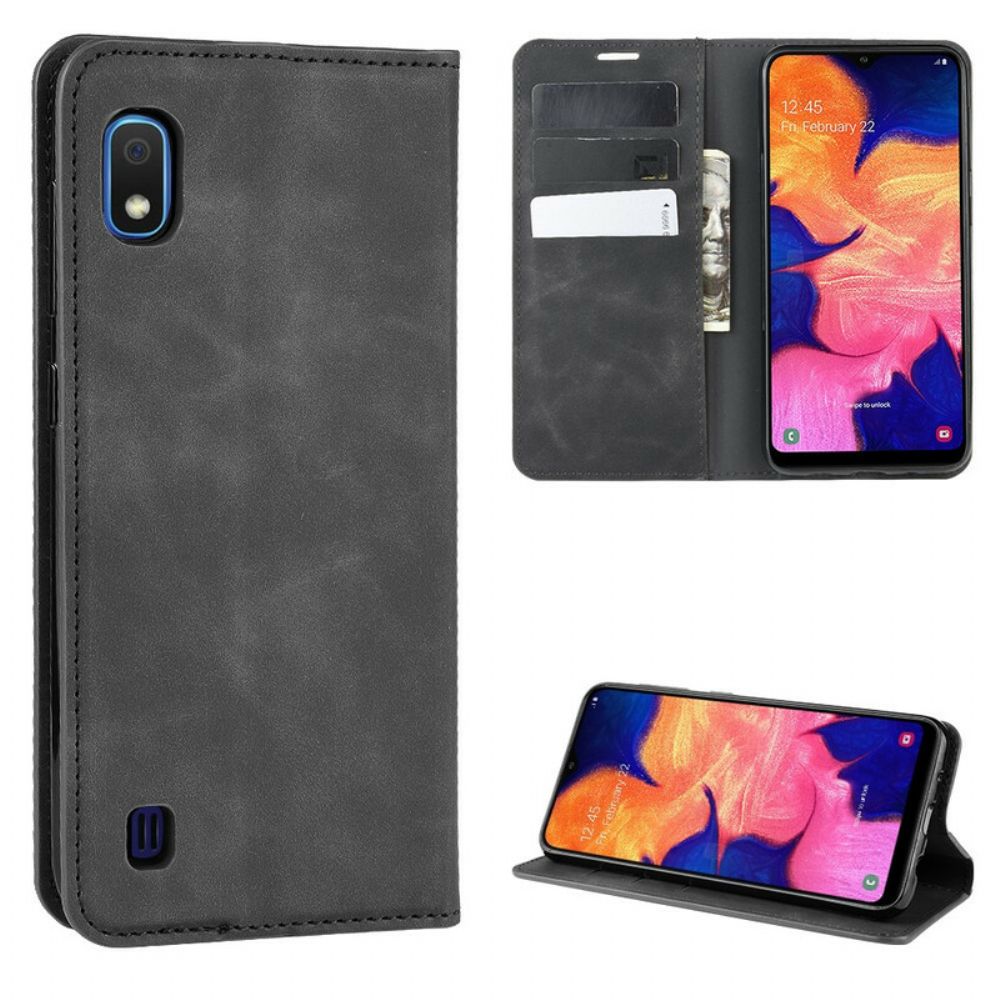 Schutzhülle Für Samsung Galaxy A10 Flip Case Weicher Ledereffekt