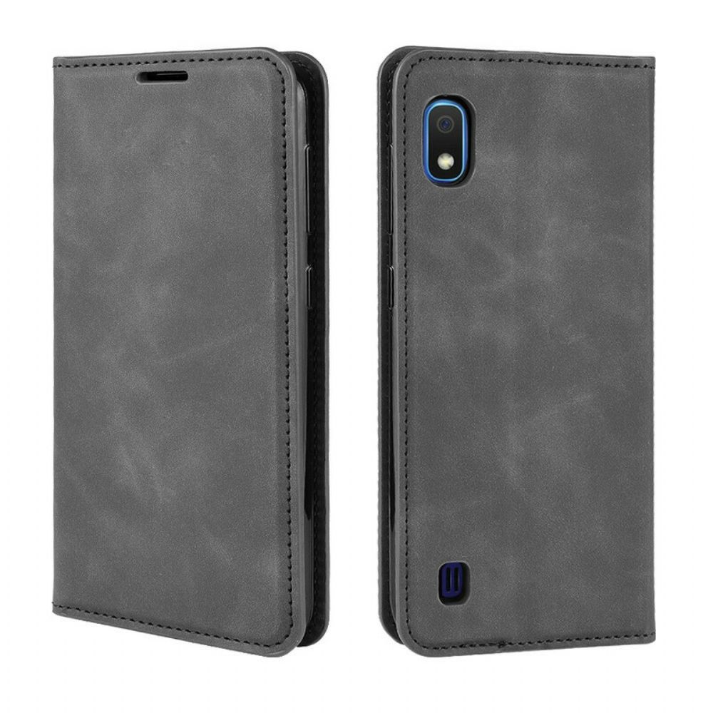 Schutzhülle Für Samsung Galaxy A10 Flip Case Weicher Ledereffekt