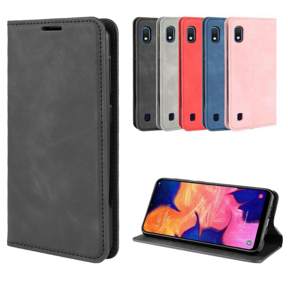 Schutzhülle Für Samsung Galaxy A10 Flip Case Weicher Ledereffekt