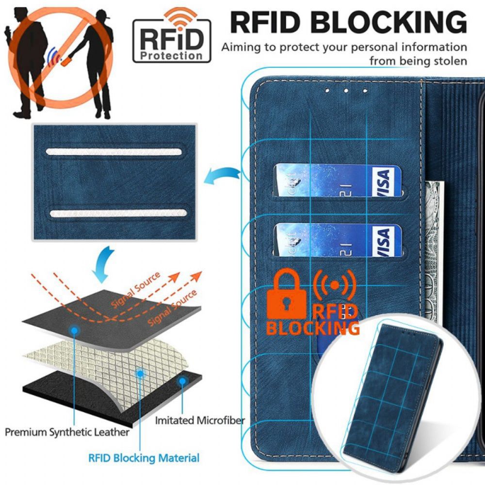 Flip Case Xiaomi 14 Rfid-blockierende Geldbörse