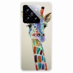 Hülle Für Xiaomi 14 Bunte Giraffe