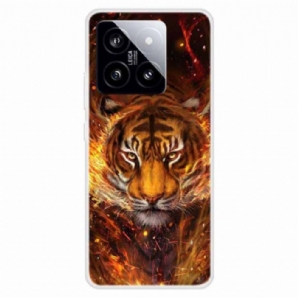 Hülle Xiaomi 14 Tiger In Flammen