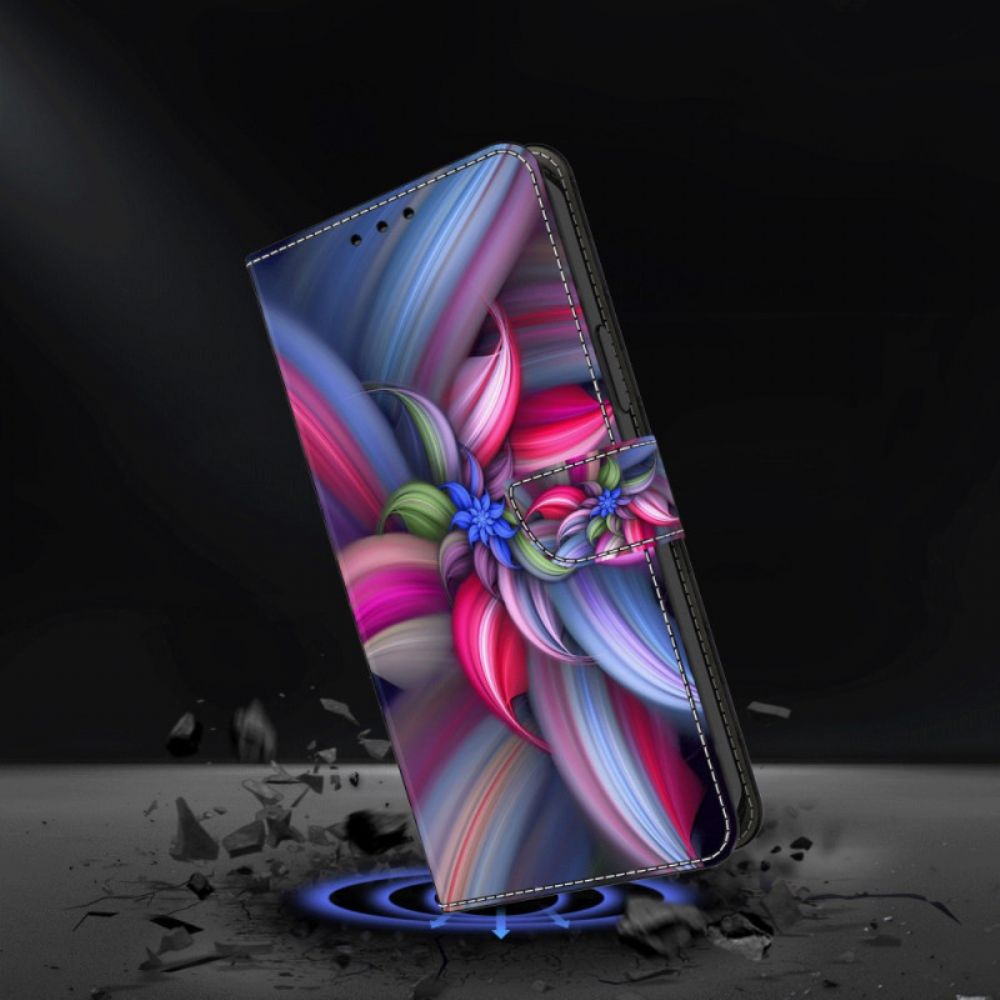 Lederhüllen Xiaomi 14 Bunte Blumen