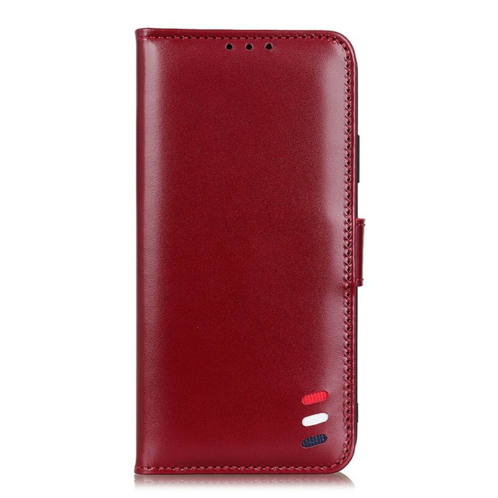 Flip Case Für Samsung Galaxy Note 10 Lite Tricolor Ledereffekt