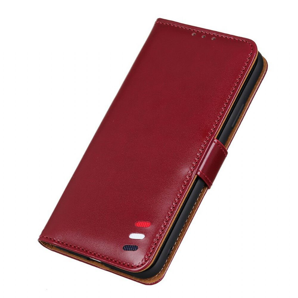 Flip Case Für Samsung Galaxy Note 10 Lite Tricolor Ledereffekt