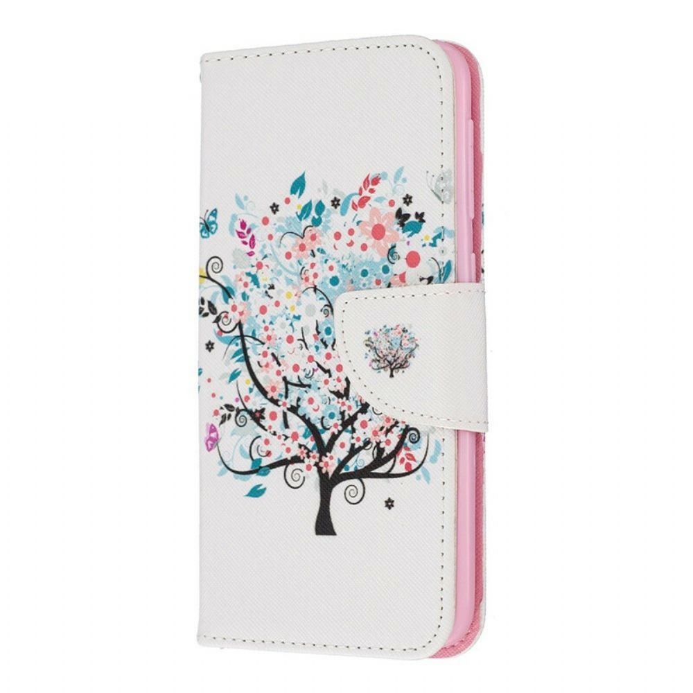 Flip Case Für Samsung Galaxy A10e Blumiger Baum