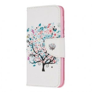 Flip Case Für Samsung Galaxy A10e Blumiger Baum