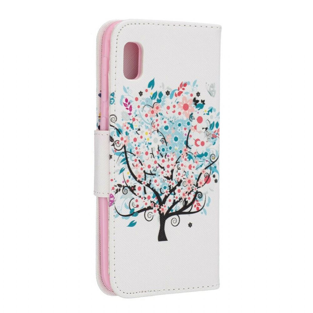 Flip Case Für Samsung Galaxy A10e Blumiger Baum