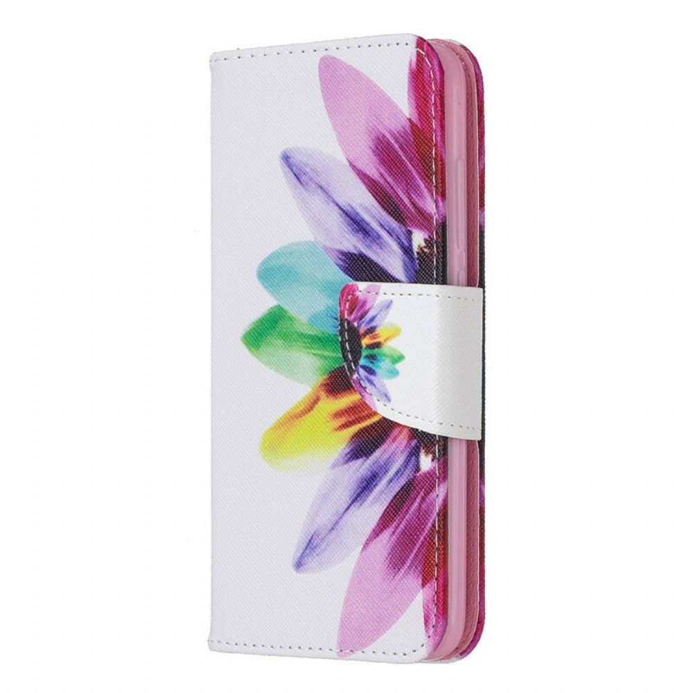 Flip Case Für Xiaomi Redmi 7A Aquarell Blume