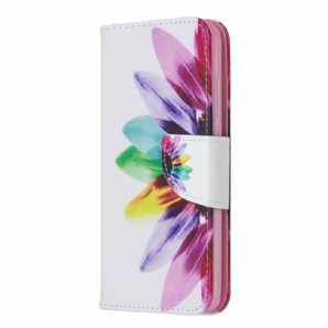 Flip Case Für Xiaomi Redmi 7A Aquarell Blume