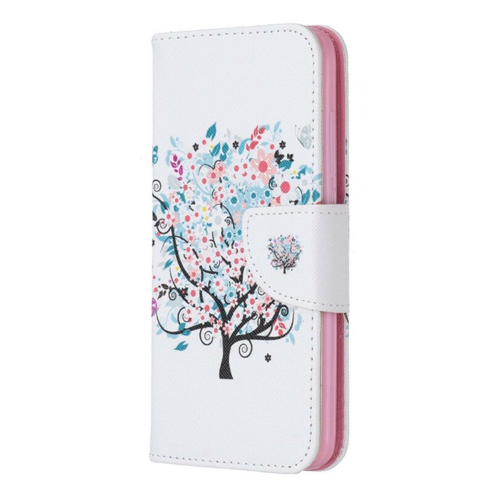 Flip Case Für Xiaomi Redmi 7A Blumiger Baum