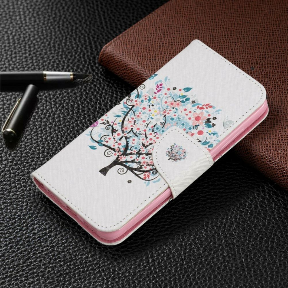 Flip Case Für Xiaomi Redmi 7A Blumiger Baum