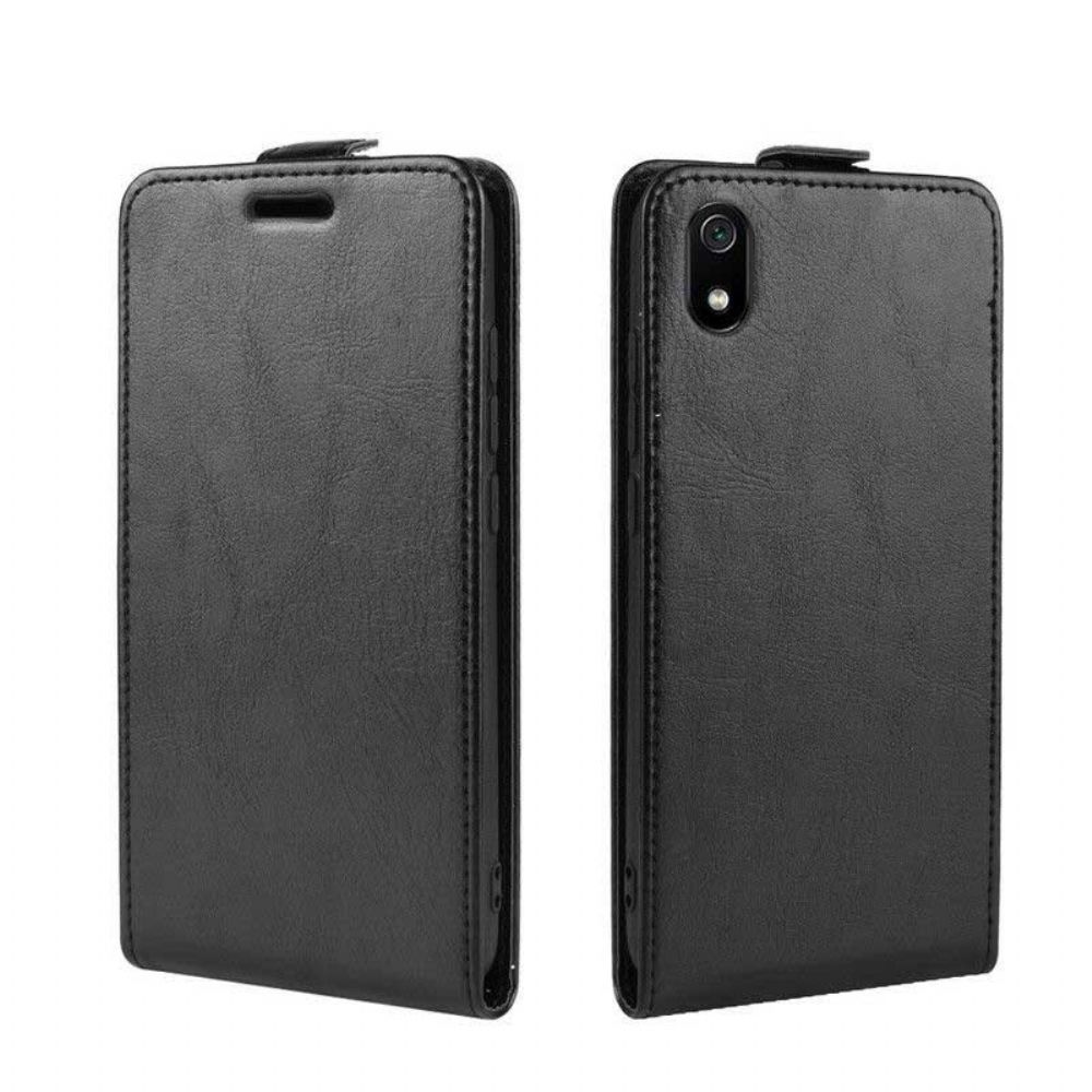 Flip Case Für Xiaomi Redmi 7A Flip Case Faltbarer Ledereffekt