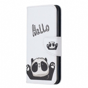 Flip Case Für Xiaomi Redmi 7A Hallo Panda