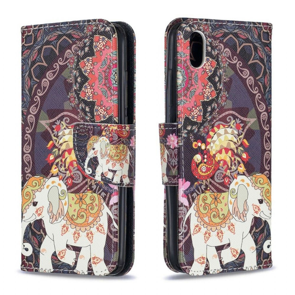 Flip Case Für Xiaomi Redmi 7A Indische Elefanten