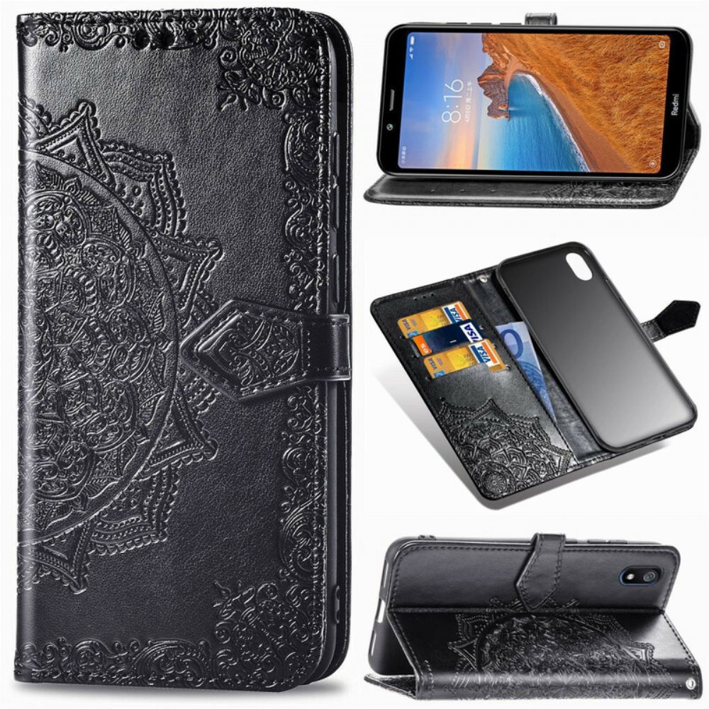 Flip Case Für Xiaomi Redmi 7A Mandala Sonne