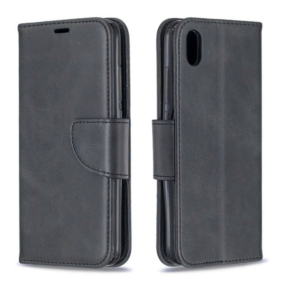 Flip Case Für Xiaomi Redmi 7A Mit Kordel Farbiges Kunstlederarmband