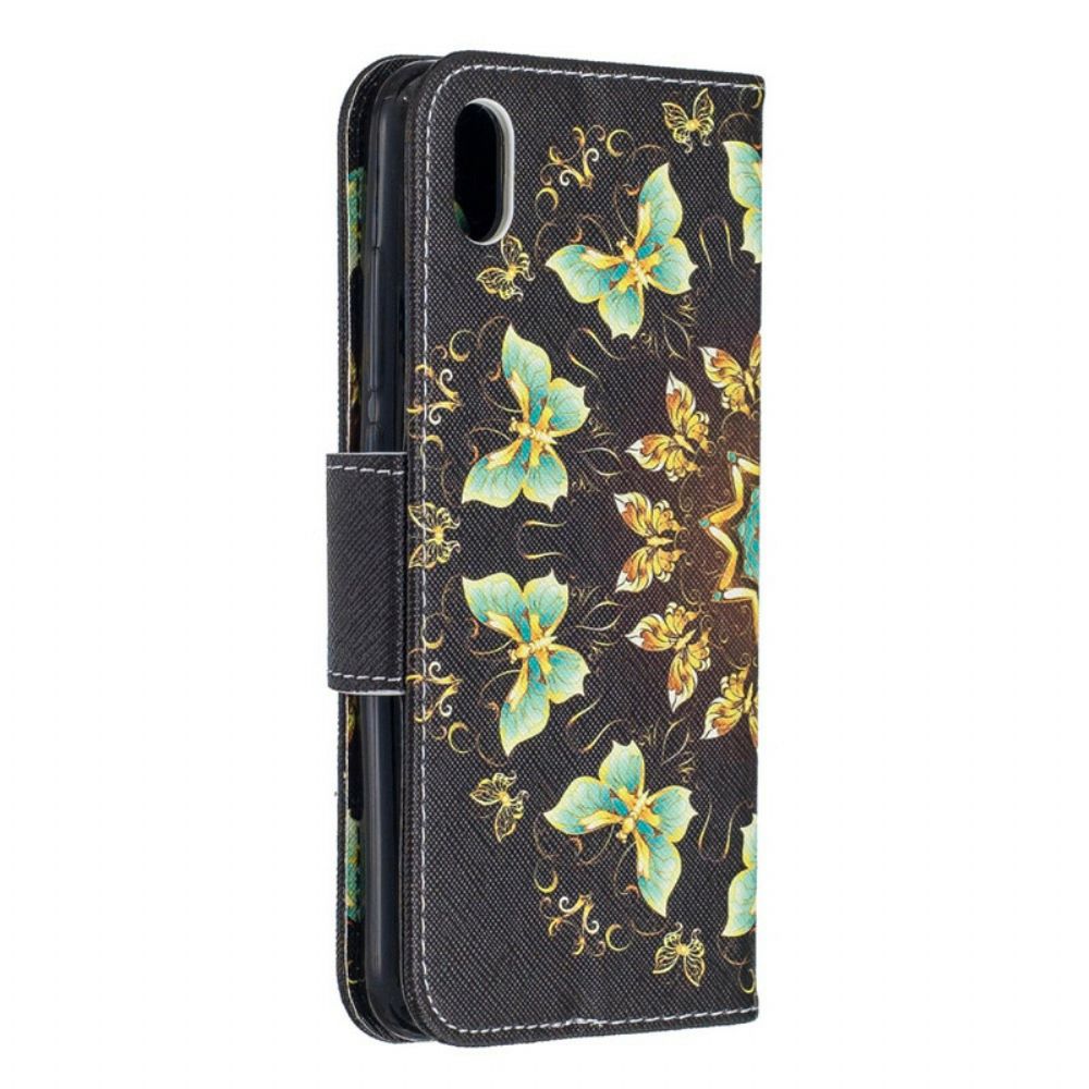 Flip Case Für Xiaomi Redmi 7A Schmetterlings-mandala