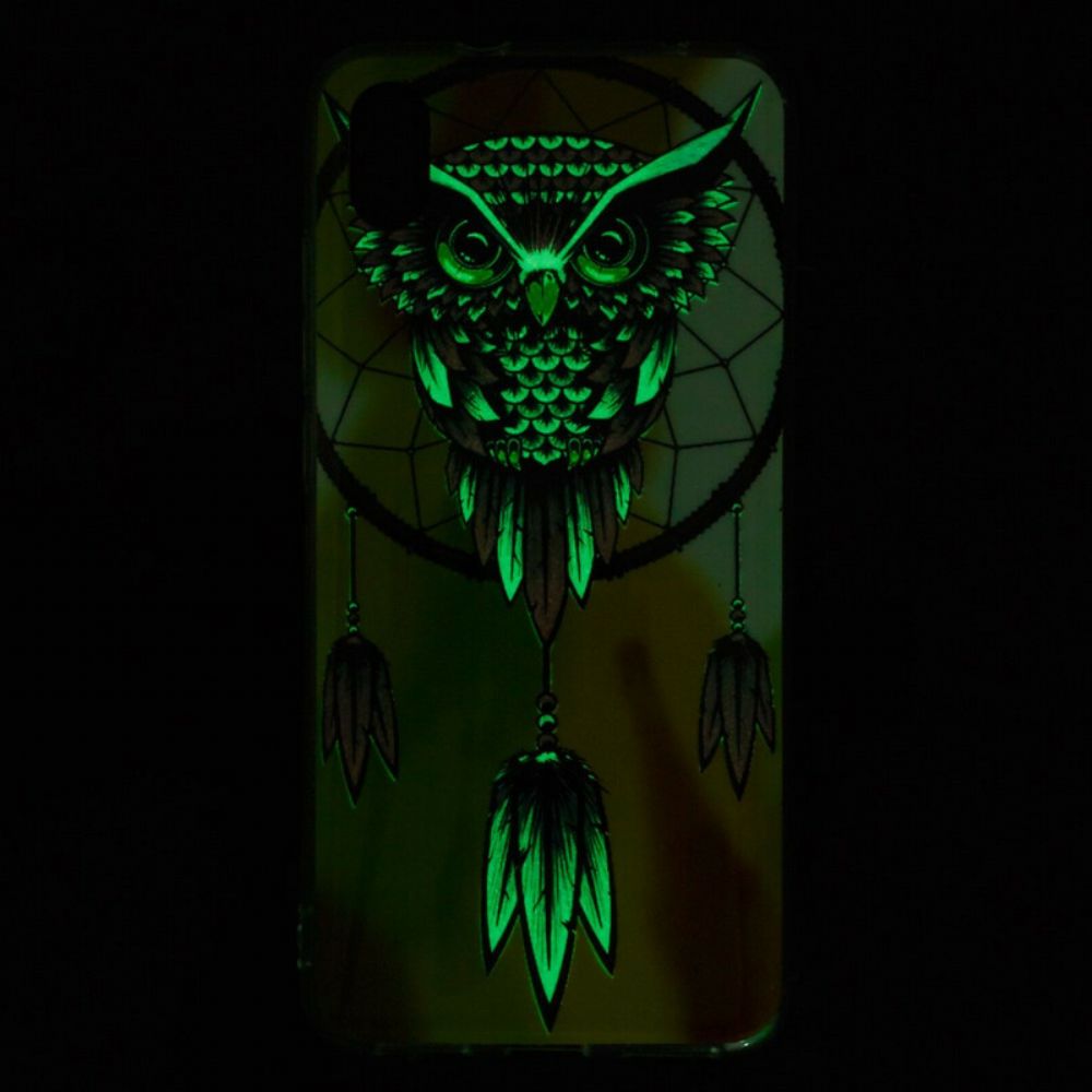 Handyhülle Für Xiaomi Redmi 7A Fluoreszierender Eulen-traumfänger