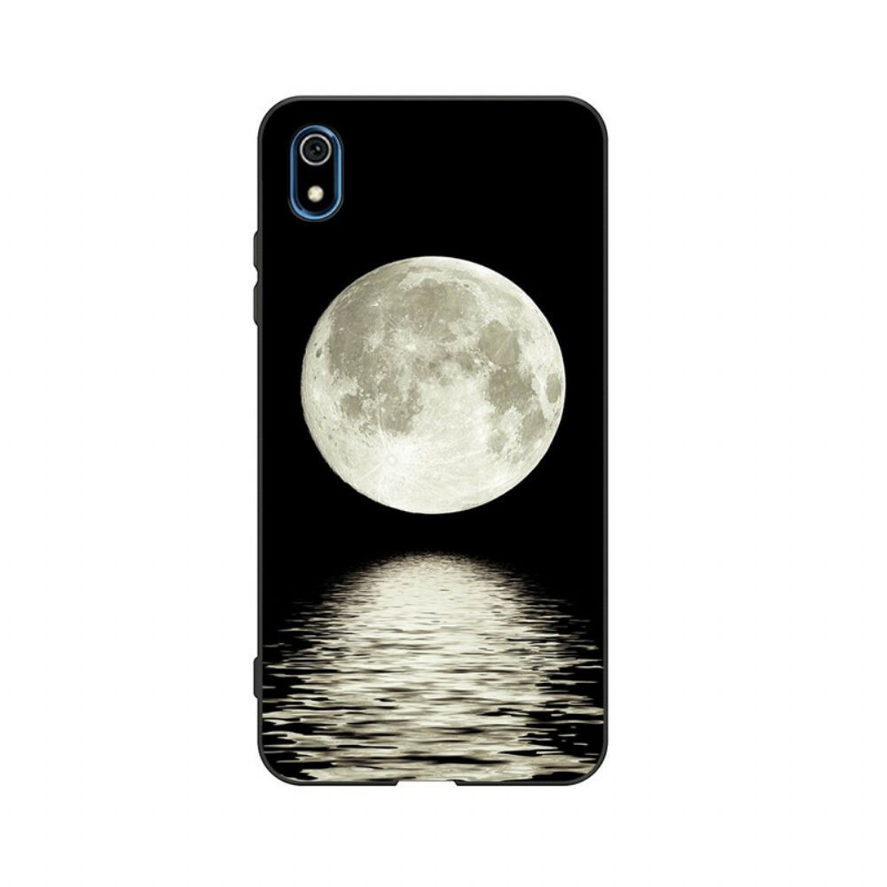 Handyhülle Für Xiaomi Redmi 7A Marine Moon Flexibles Silikon