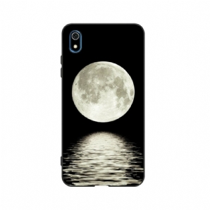 Handyhülle Für Xiaomi Redmi 7A Marine Moon Flexibles Silikon