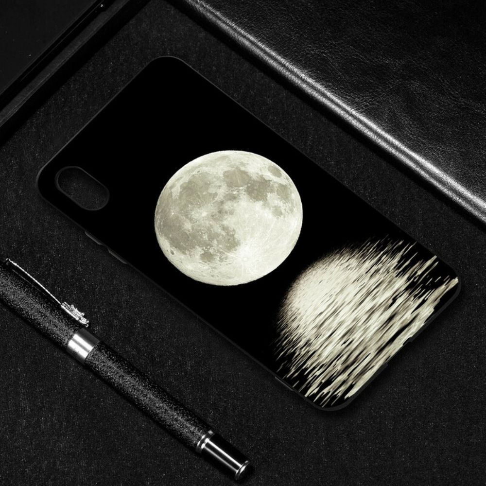 Handyhülle Für Xiaomi Redmi 7A Marine Moon Flexibles Silikon