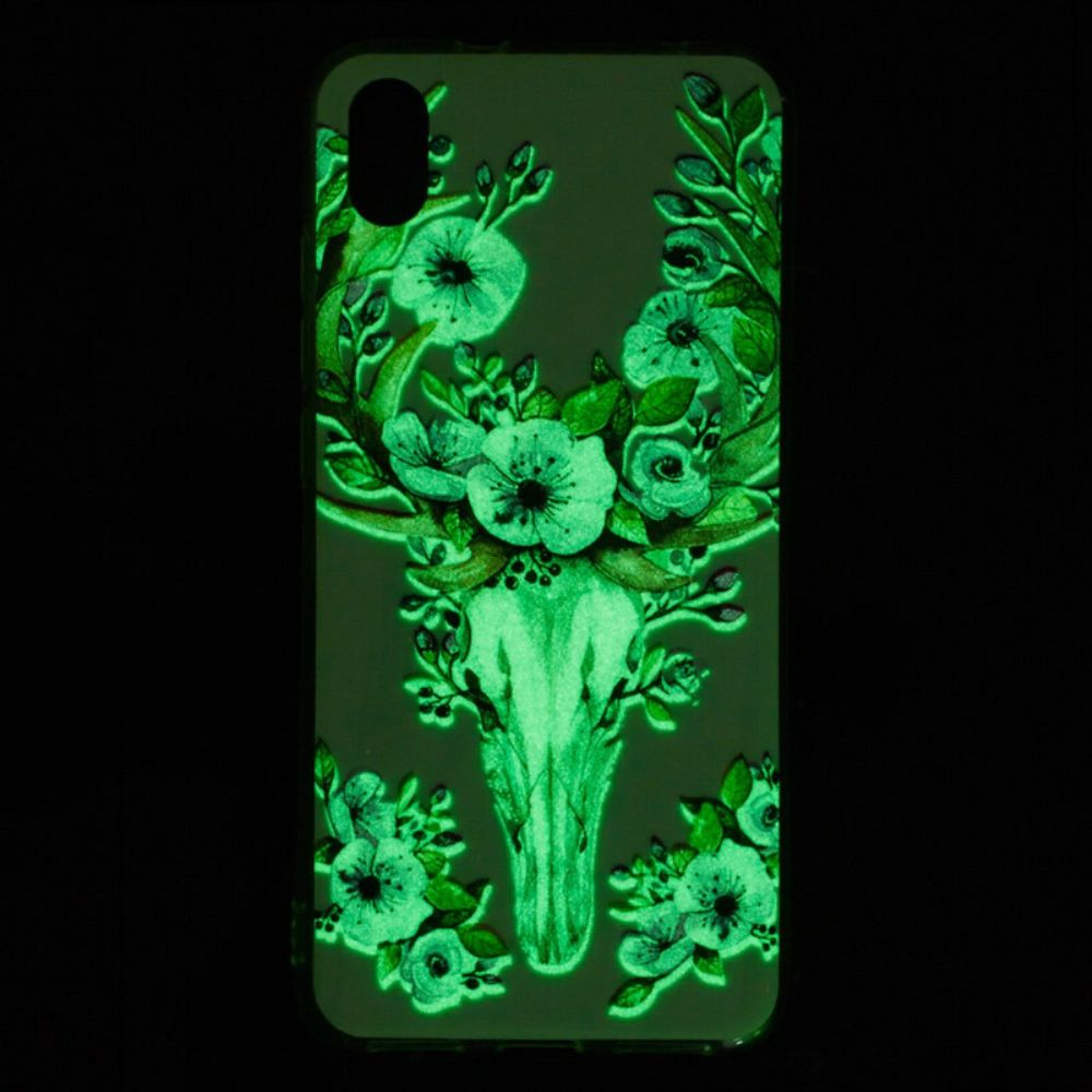 Hülle Für Xiaomi Redmi 7A Fluoreszierender Blütenelch