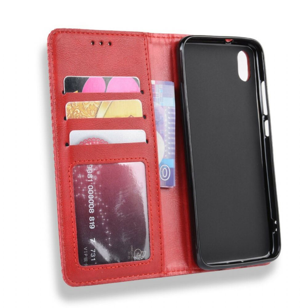 Schutzhülle Für Xiaomi Redmi 7A Flip Case Stilisierter Vintage-ledereffekt