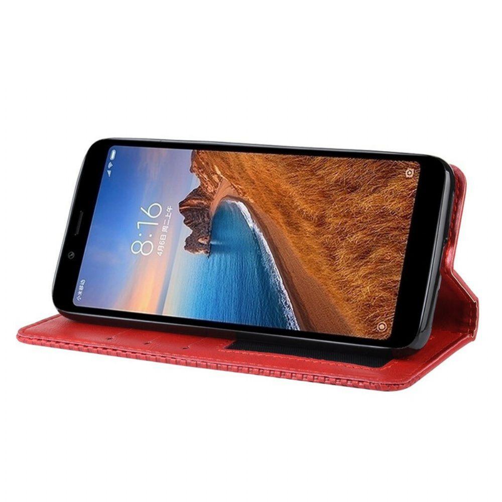 Schutzhülle Für Xiaomi Redmi 7A Flip Case Stilisierter Vintage-ledereffekt