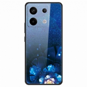 Hülle Xiaomi Redmi Note 13 Pro 5g Handyhülle Blaues Horn Aus Gehärtetem Glas