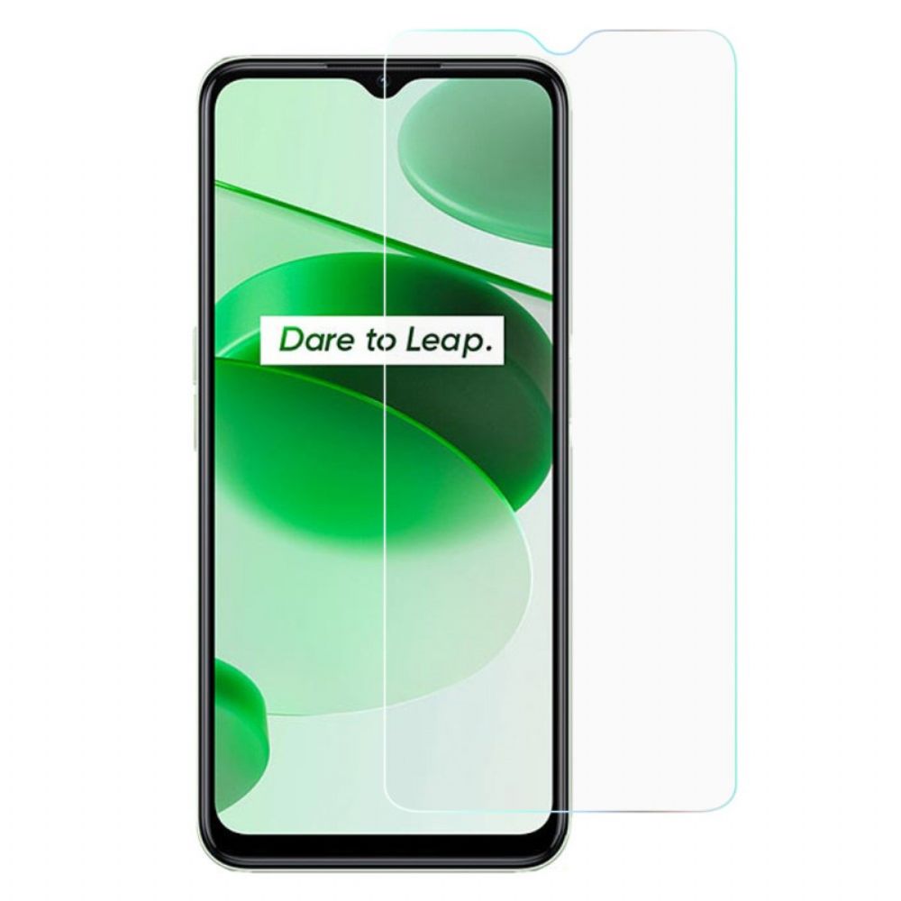 Displayschutzfolie Aus Gehärtetem Glas Für Das Realme C35 Mit Schwarzem Rand