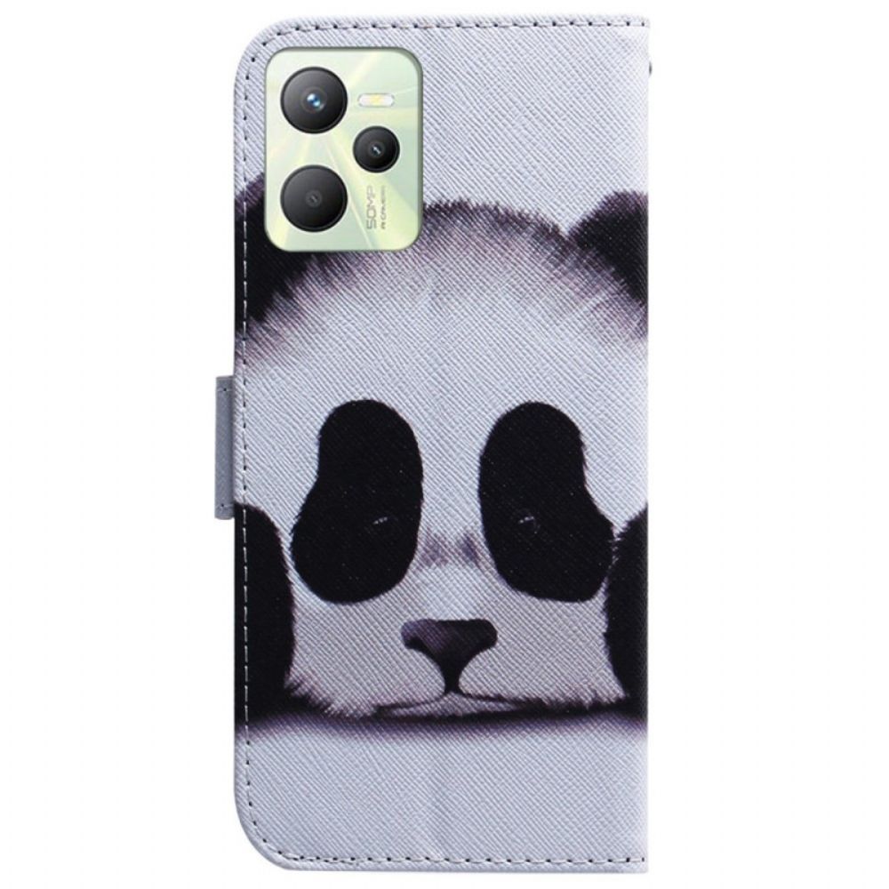 Flip Case Für Realme C35 Panda