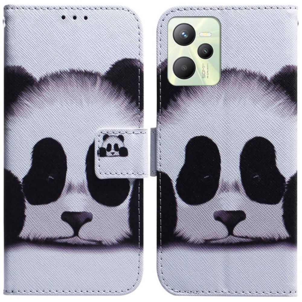 Flip Case Für Realme C35 Panda