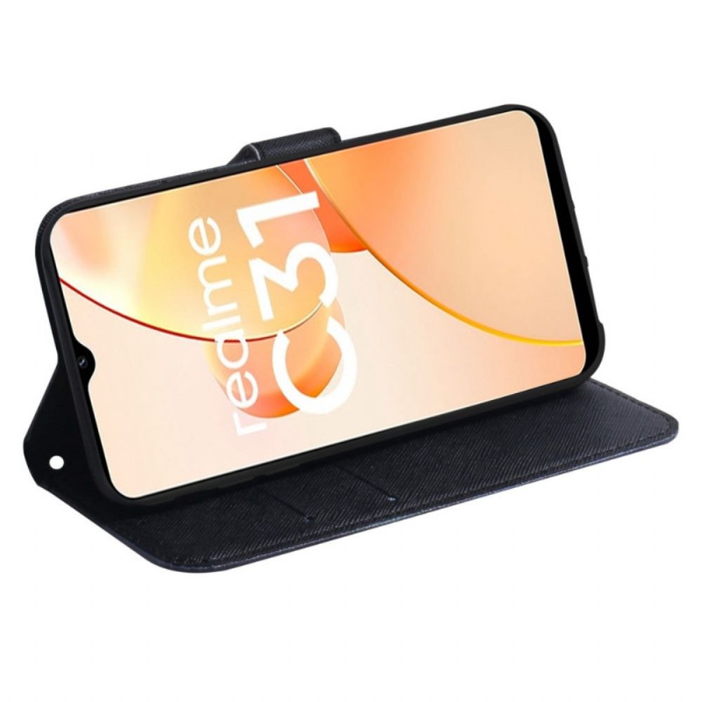 Flip Case Für Realme C35 Panda