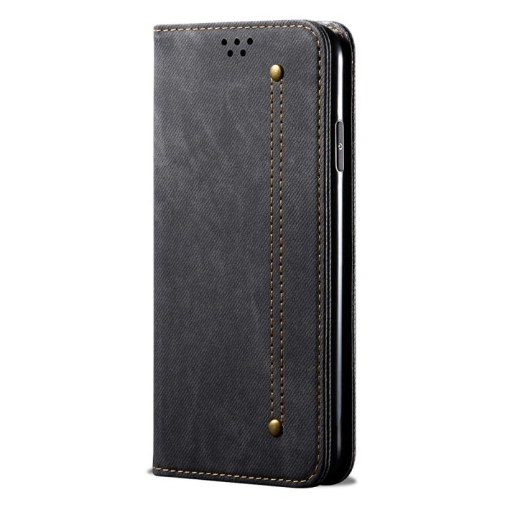 Schutzhülle Für Realme C35 Flip Case Denimstruktur